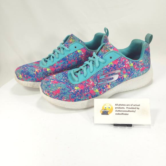 Skechers Light Weight Athletic Running Lace Up Shoe Womens Size 9 12731 Multi - Picture 1 of 9